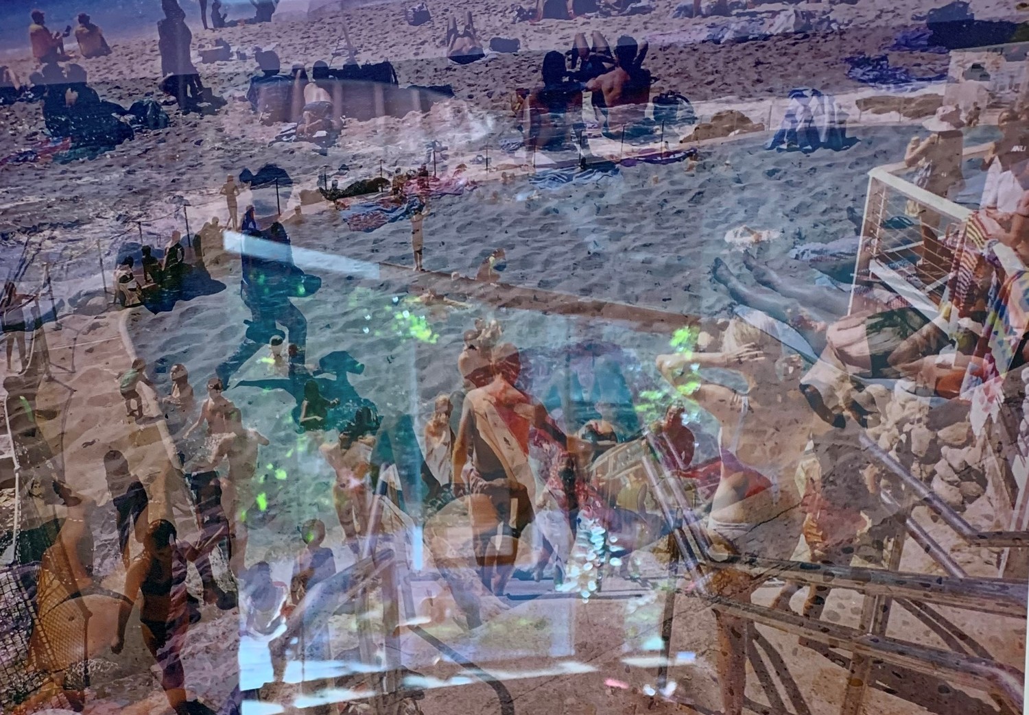 Beach Crowd (Framed)