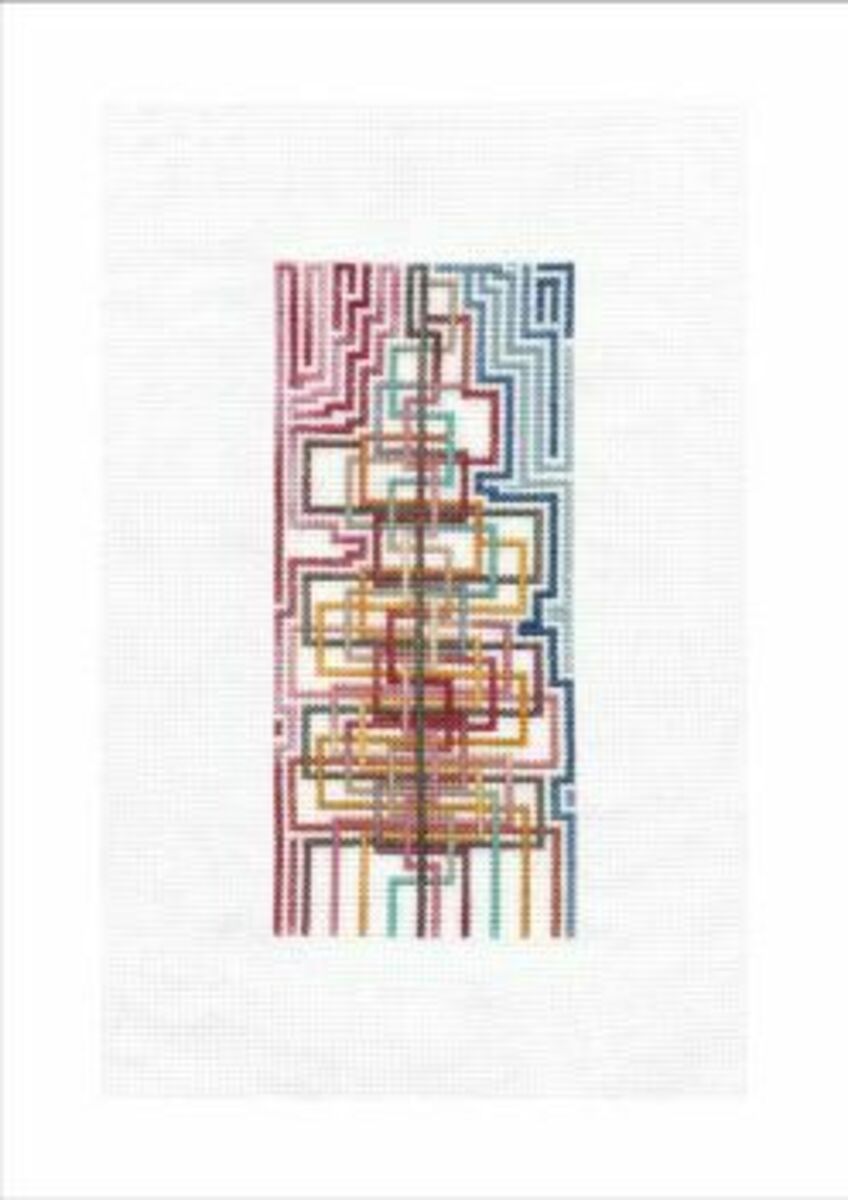 Return of the commuter (Cross stitch on 14 count Aida)