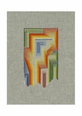Fold and pull (Cross stitch on 14 count Aida)