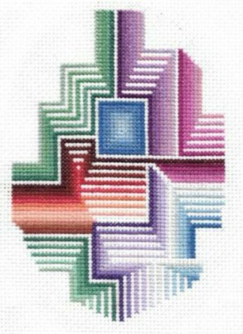 Being pulled sampler 2 (Cross stitch on 14 count Aida)