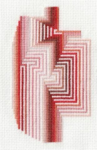 Being pulled sampler 1 (Cross stitch on 14 count Aida)